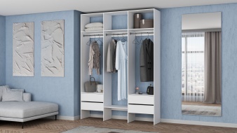 Стеллаж для одежды Мирта 58 BMS для кладовки