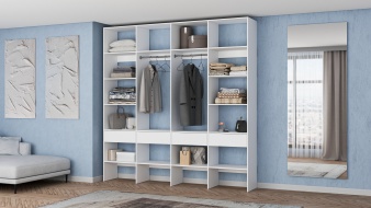 Стеллаж для одежды Мирта 60 BMS для кладовки