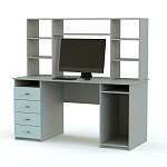 Компьютерный стол Милак глянец 13 BMS - Фото 5