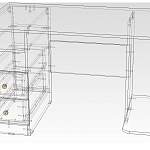 Схема сборки Письменный стол Доминика 458 BMS