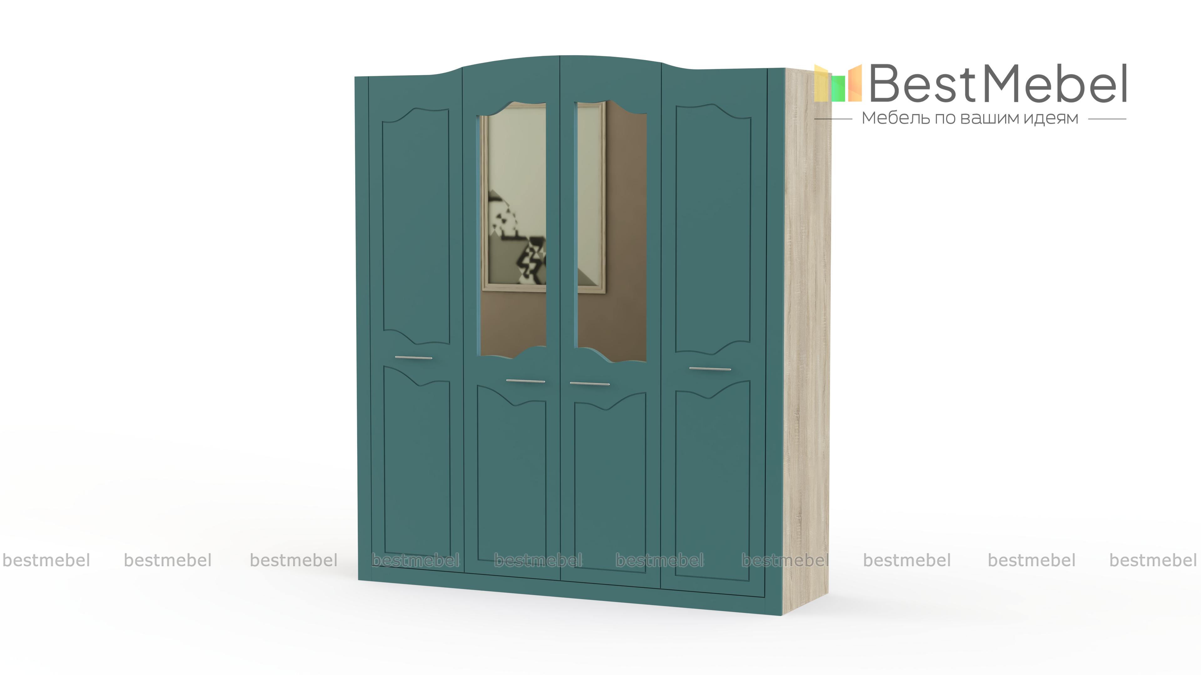 Шкаф 4-х дверный Ева-10 BMS - Фото