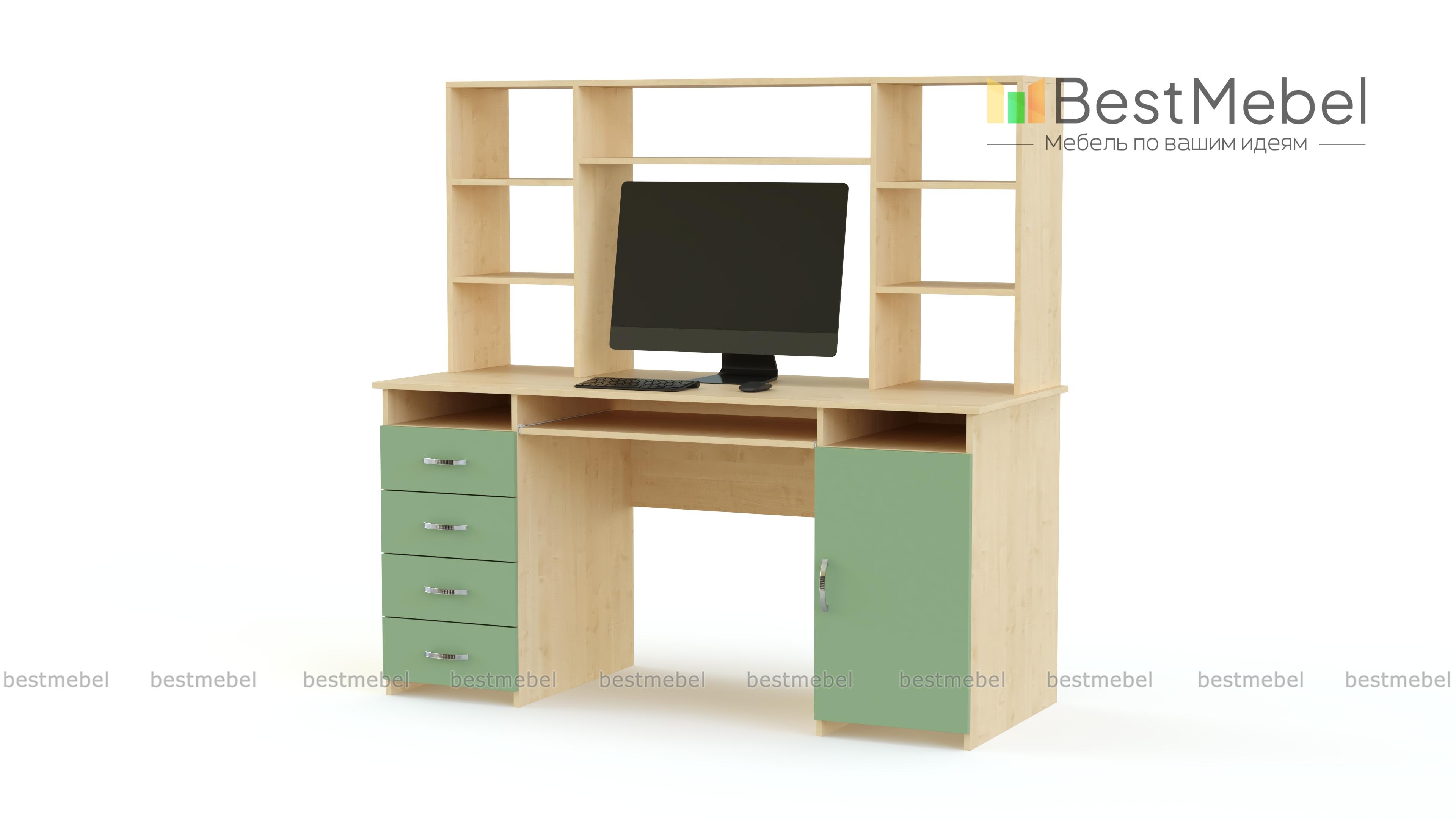 Компьютерный стол Милак глянец 16 BMS - Фото