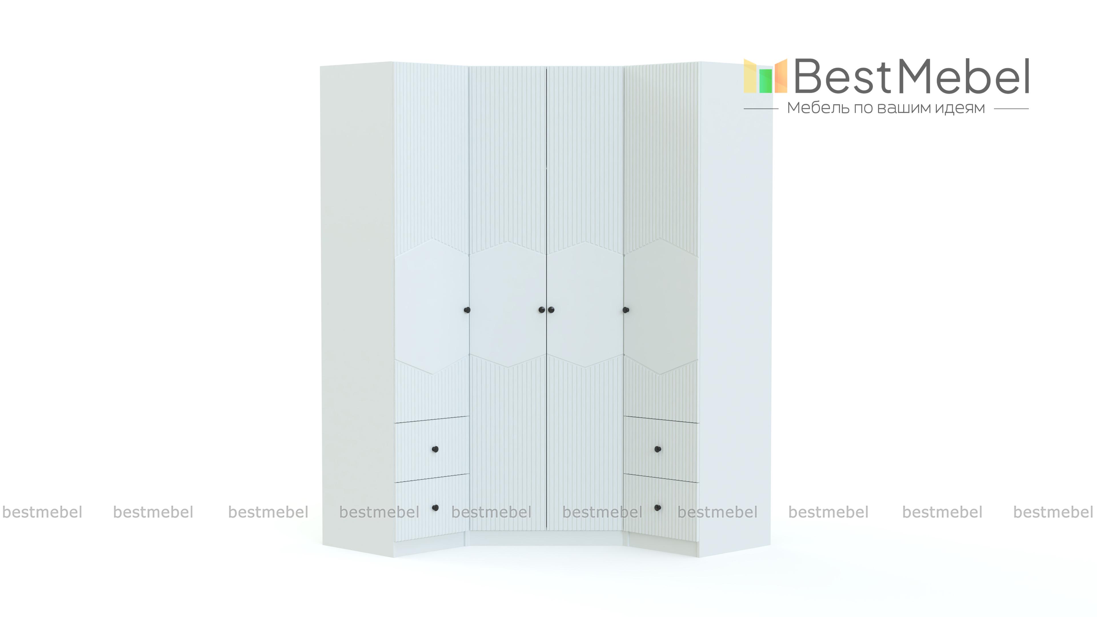 Шкаф угловой Клэр 10 BMS - Фото