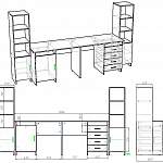 Чертеж Уголок школьника Лайк-13 BMS