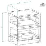 Тумба прикроватная Куллен Kullen 3