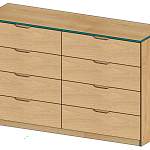 Комод алый BMS