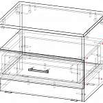 Чертеж Прикроватная тумба Алиса 12.22 BMS