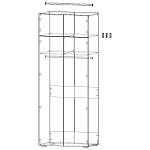 Шкаф распашной Декарт 8 BMS