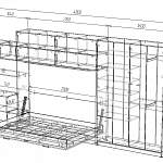 Схема сборки Шкаф-кровать с диваном Мазурка BMS