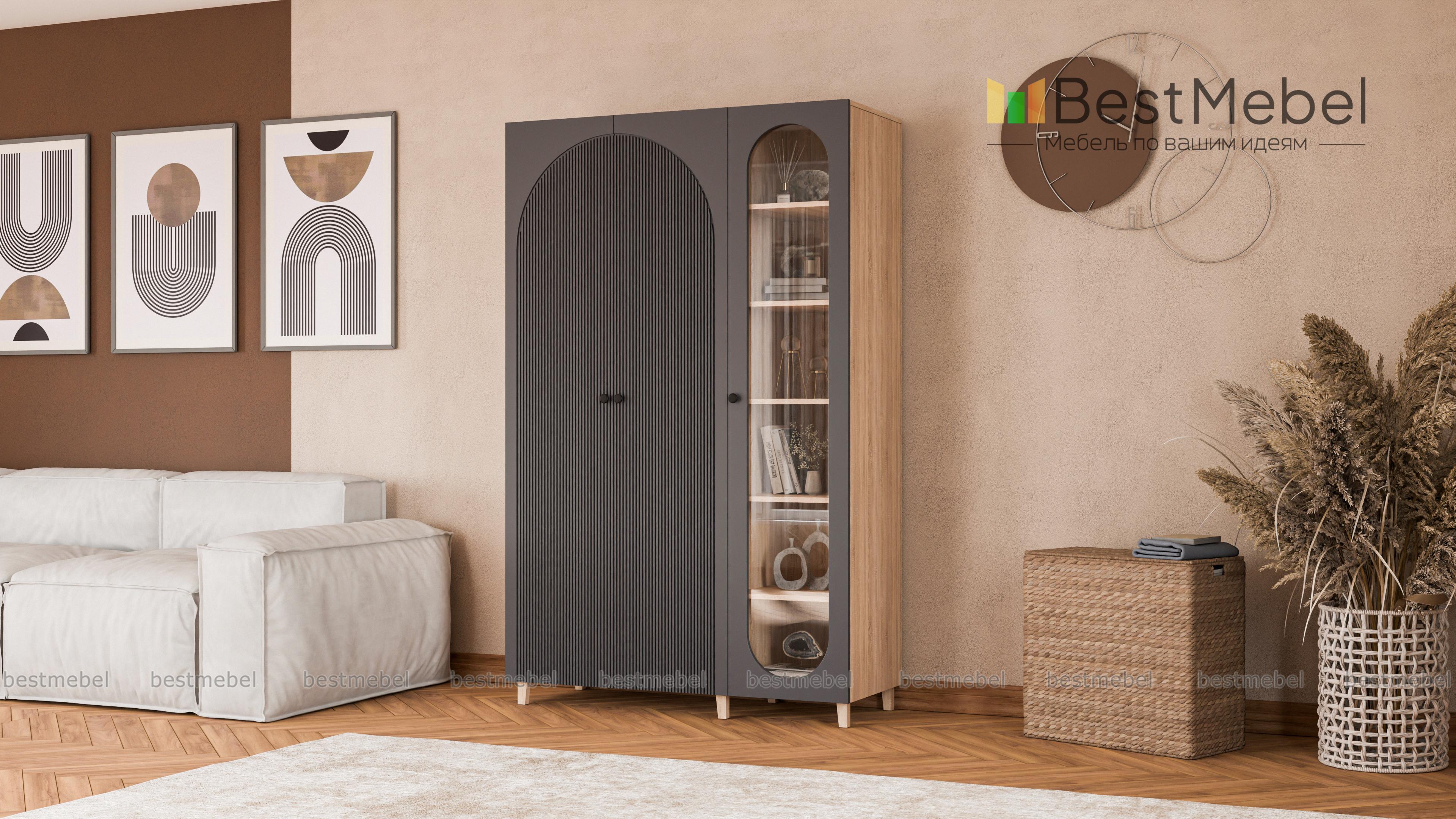 Шкаф распашной Вивьен 21 BMS - Фото