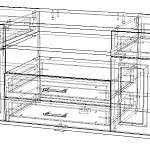 Чертеж Тумба Вега Нео BMS