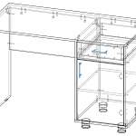 Схема сборки Письменный стол Дельта 15 BMS