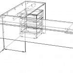 Чертеж Стол руководителя Лион BMS