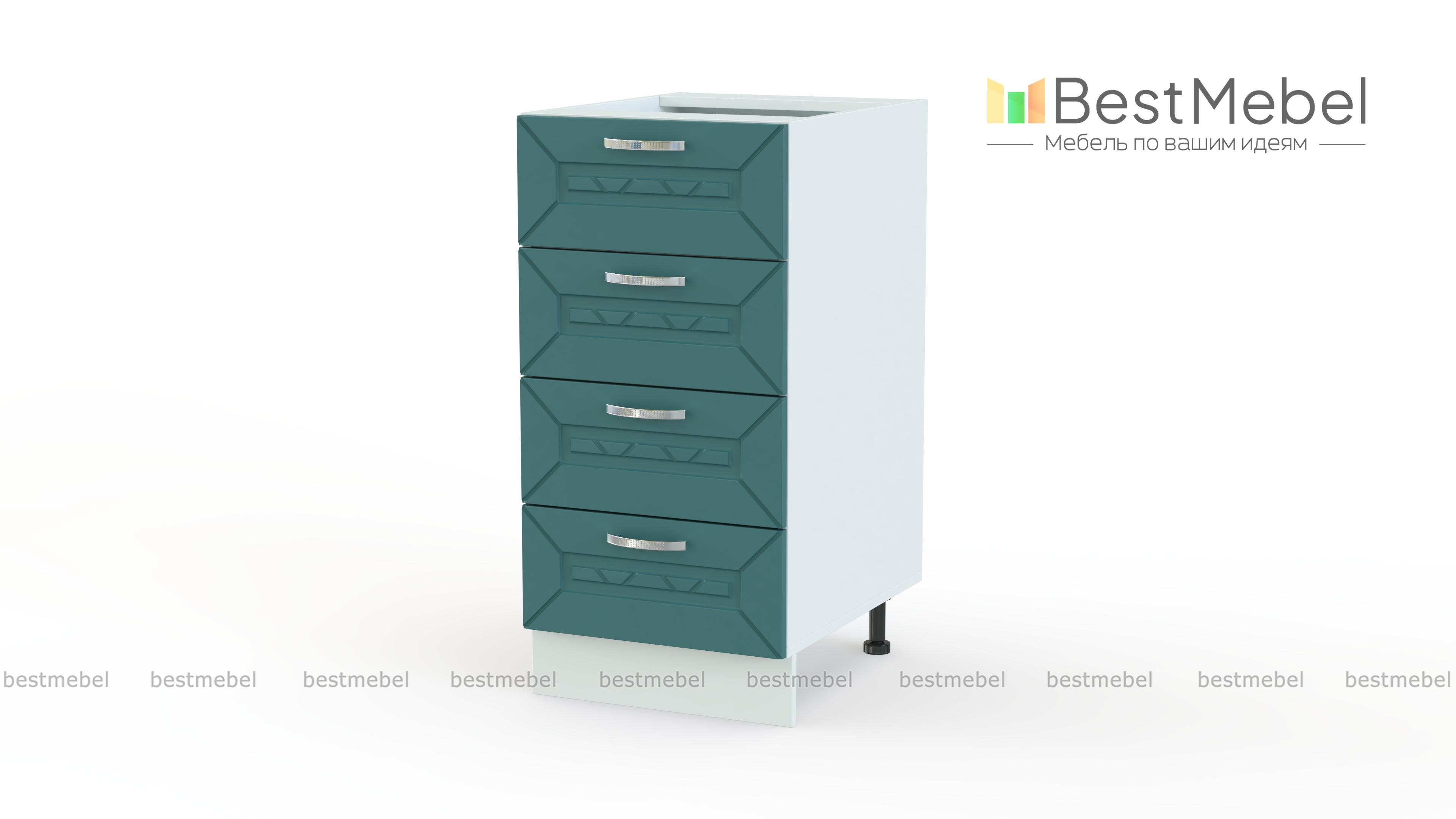 Шкаф нижний 4 ящика Агава BMS - Фото