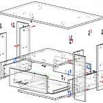Схема сборки Журнальный столик Плутон М10 BMS