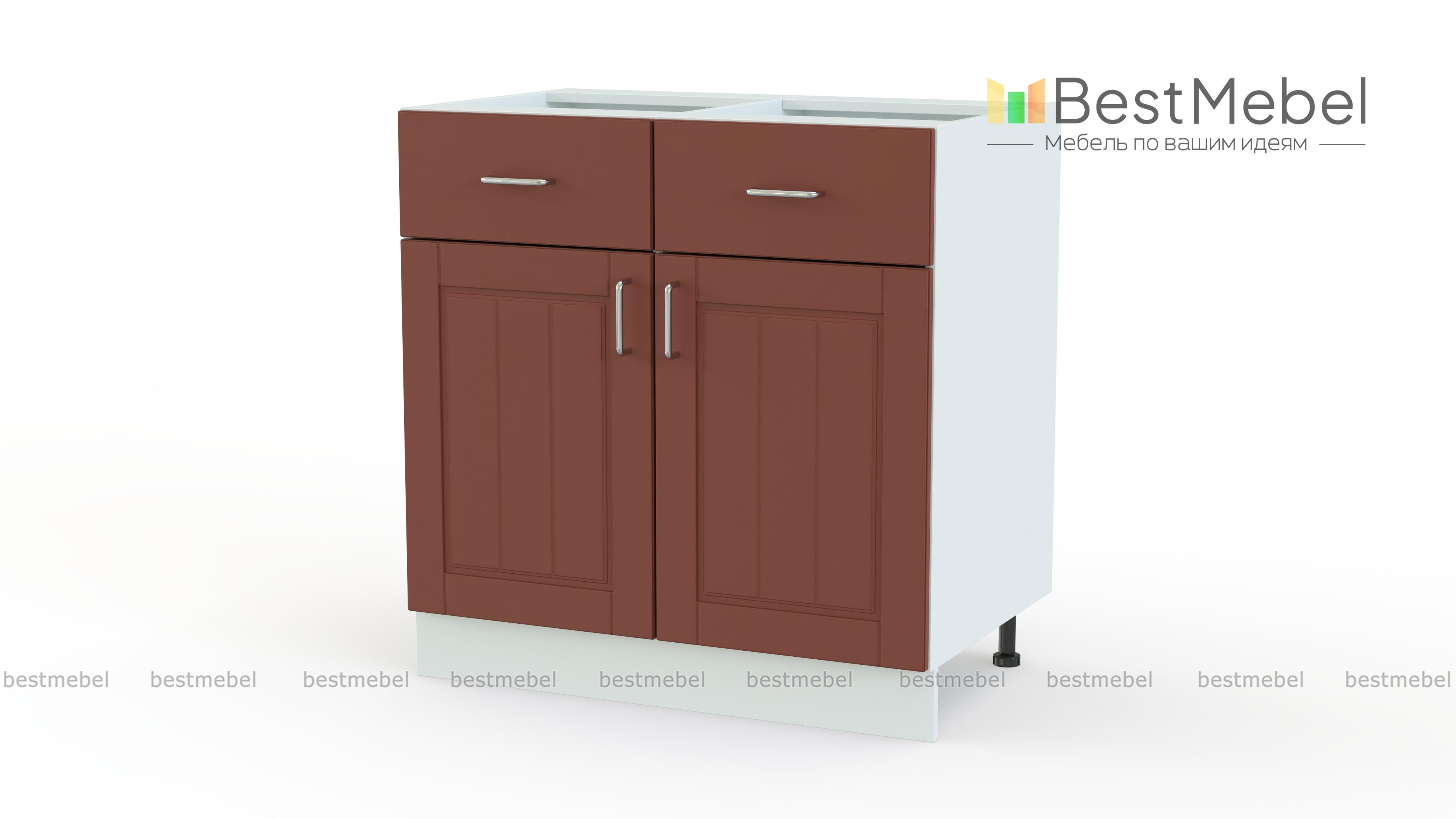 Шкаф нижний с 2-мя ящиками 2-мя дверями Изабелла BMS - Фото