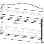 Чертеж Тумба для обуви Тима АКМ - 128 BMS
