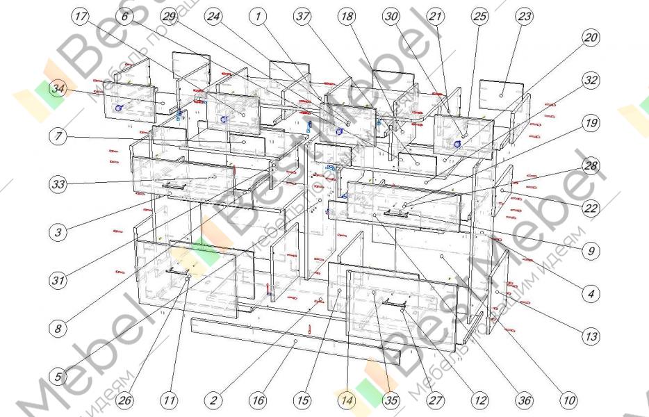 Комод к 5 схема сборки