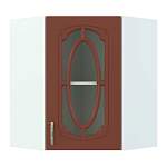 Шкаф верхний угловой остекленный Настя BMS - Фото 1