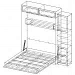 Чертеж Шкаф-кровать трансформер Комбинатор BMS
