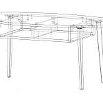 Чертеж Журнальный стол Фанни 14 BMS