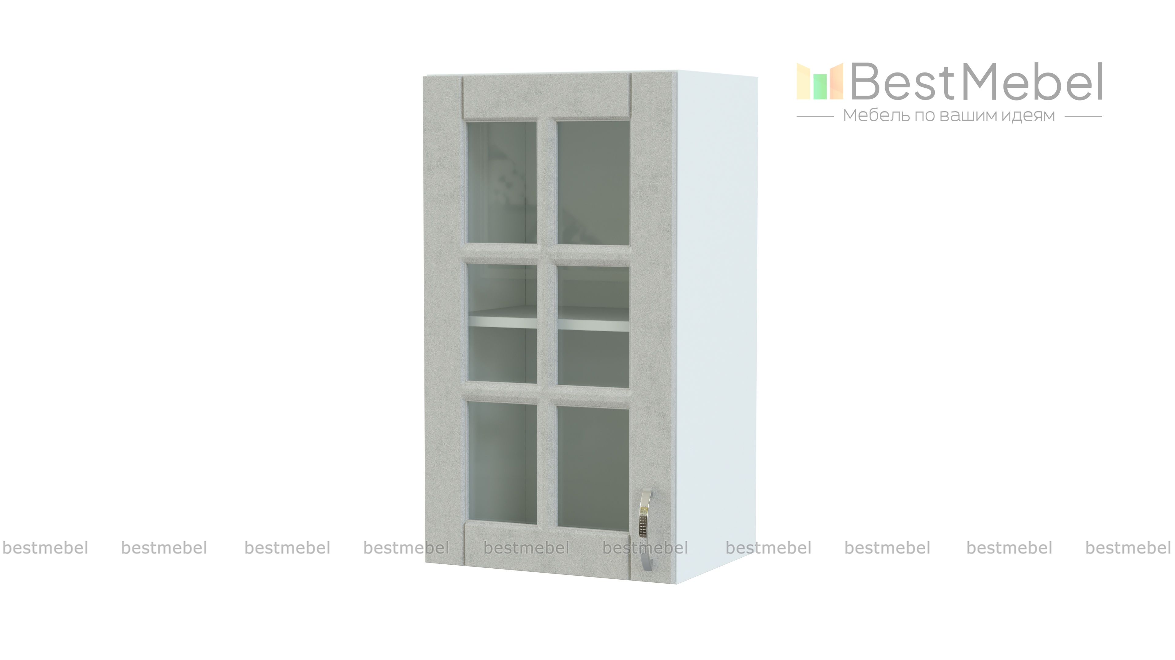 Шкаф верхний Лондон со стеклом BMS