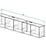 Тумба под ТВ Лонг 140 BMS