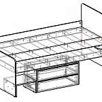 Схема сборки Кровать детская Марти BMS