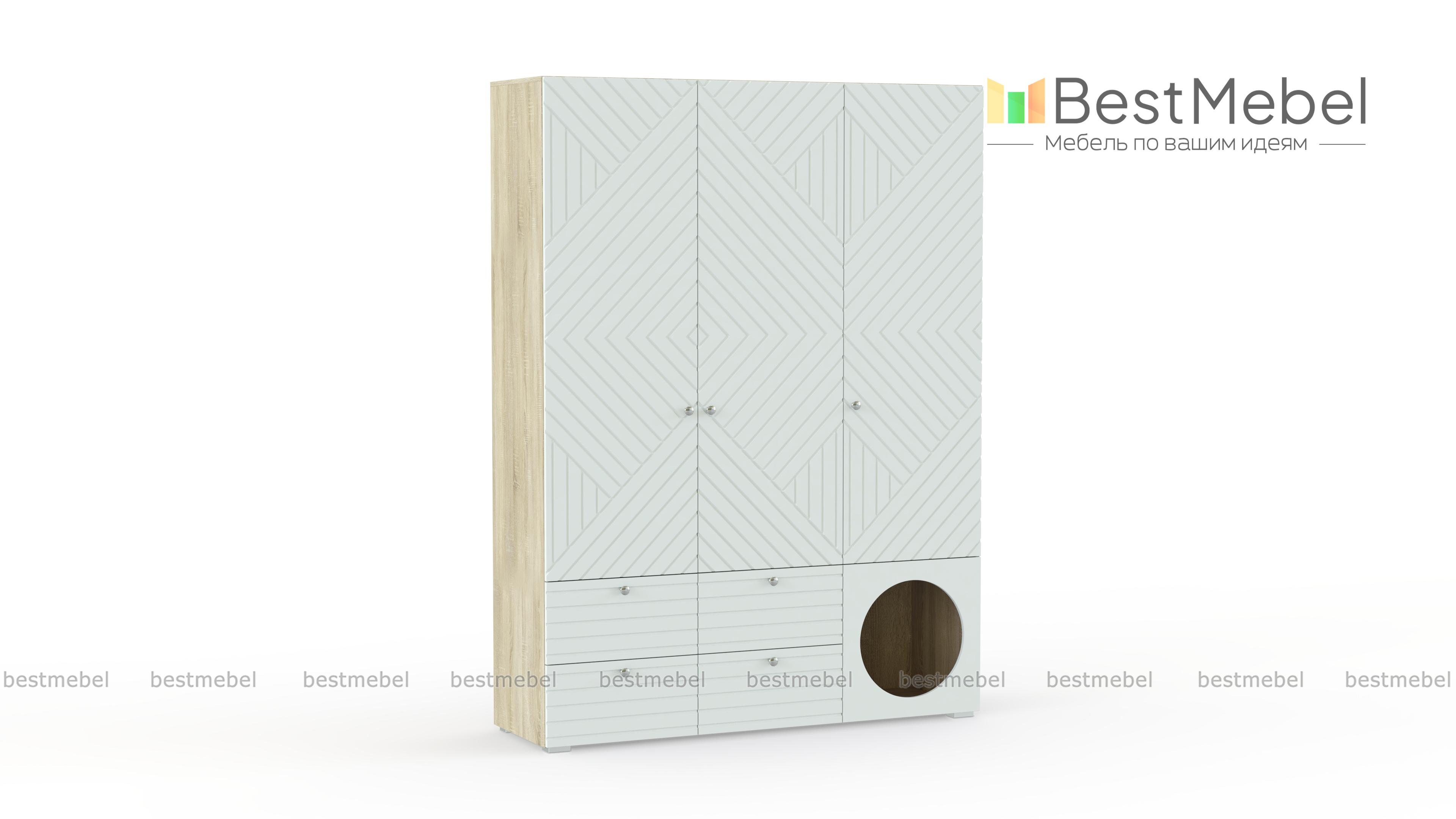 Шкаф распашной Авелин 16 BMS - Фото