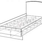 Чертеж Кровать Светлана М2 BMS